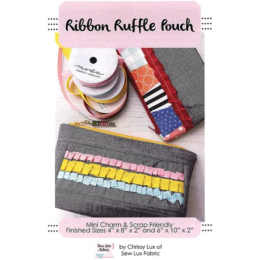 Ribbon Ruffle Pouch