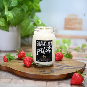 13oz Farmhouse Mason Jar Strawberry Patch