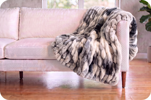 Classic 50" x 60" Luxe Cuddle® Blanket Milan Pony Storm