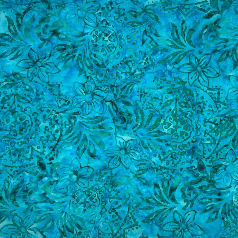 Turquoise Floral Medallions