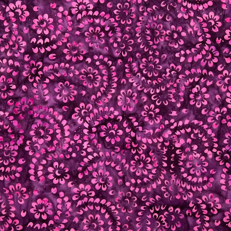 Eggplant Cutesy Rounded Flowers