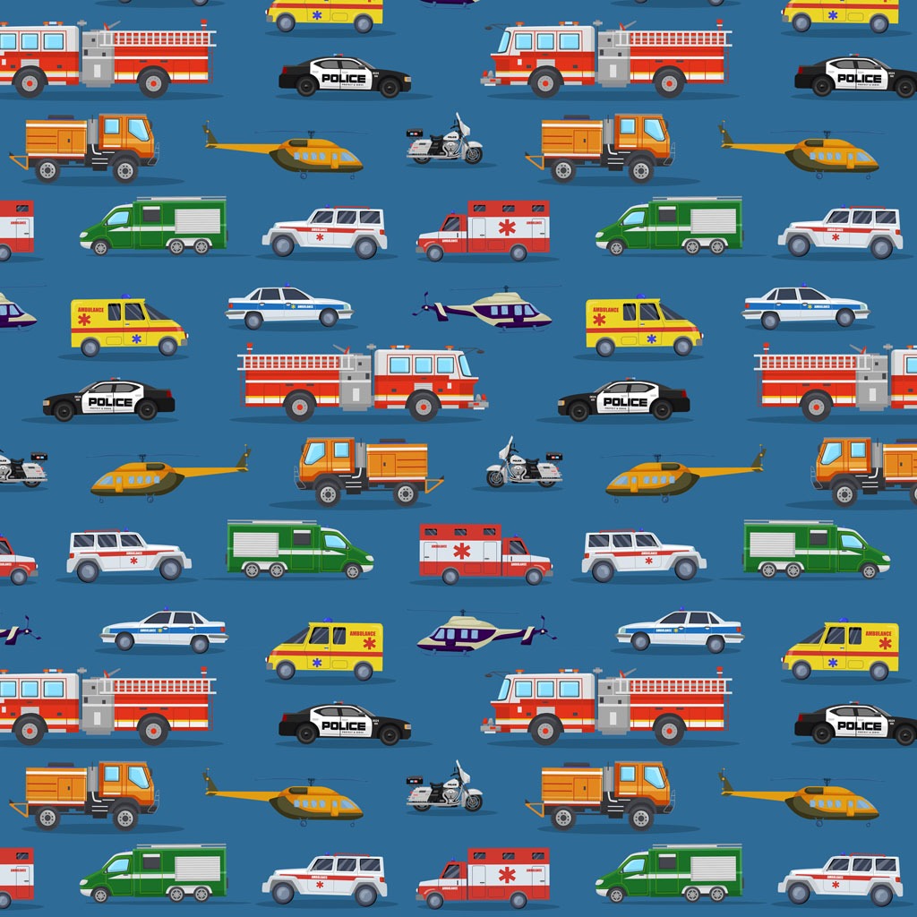 Dark Blue Rescue Vehicles