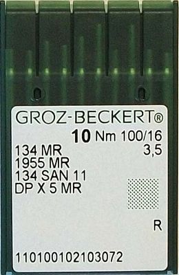 Needle Groz Beckert Quilting 134MR 100/16 Pkg/10