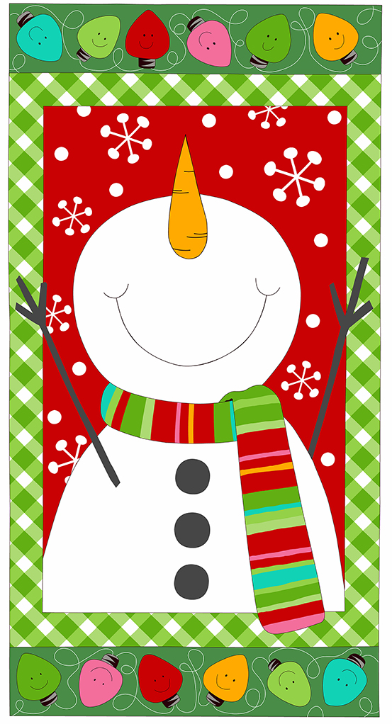 Green Snowman Panel