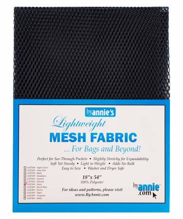 Lightweight Mesh Fabric Navy 18x54in