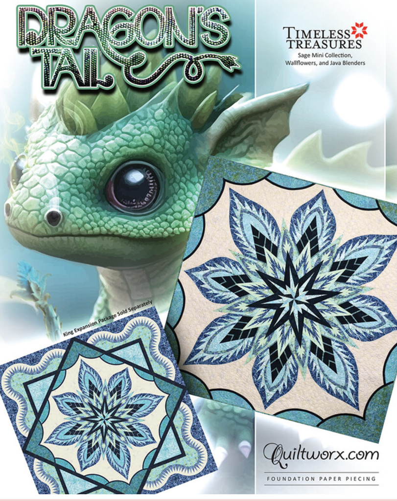 Dragon's Tail Kit 80" x 80" Includes pattern