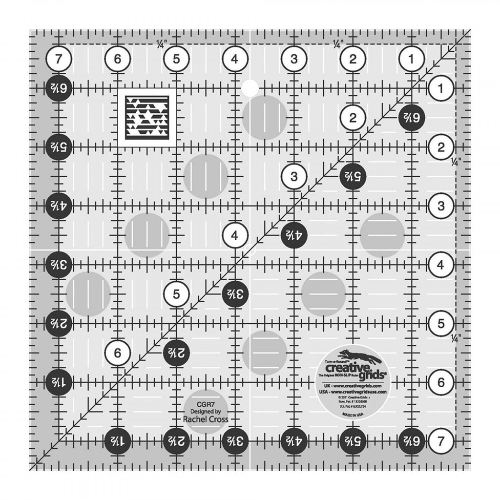 Creative Grids 7.5 SQ Ruler