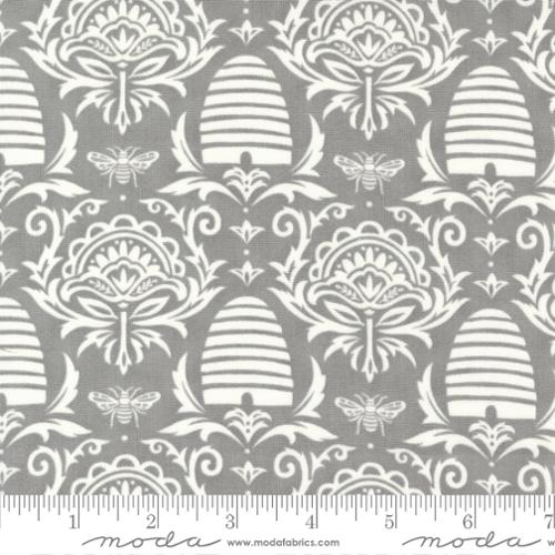 Pebble Grey Beeskep Damask