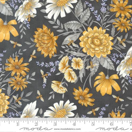 Charcoal Floral All Over