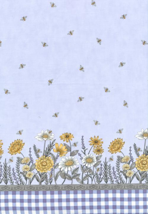 Soft Lavender Border Print