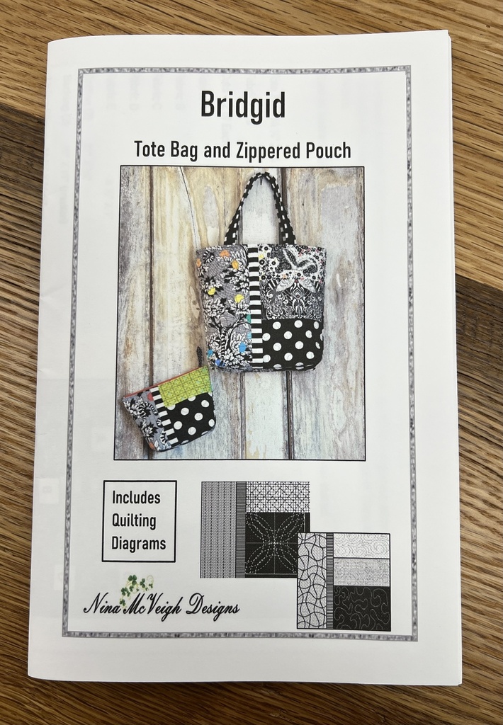 Bridgid Tote Bag/Clutch Pattern