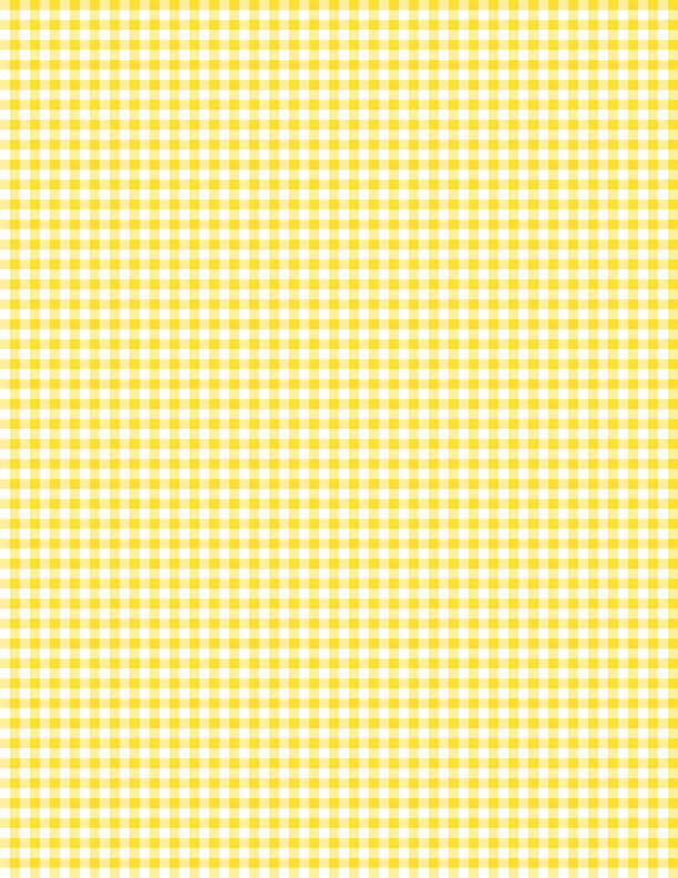 Mini Gingham White/Bright Yellow
