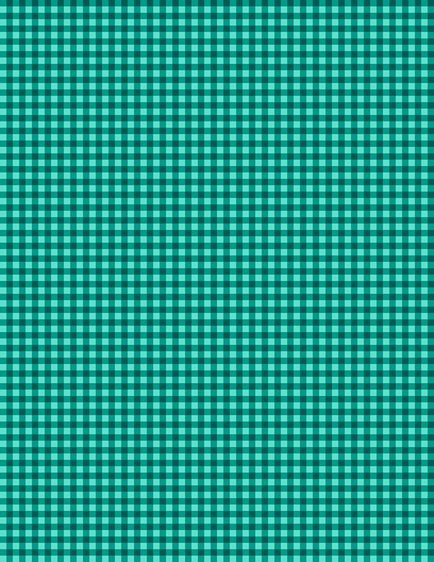 Mini Gingham Teal/Dark Teal