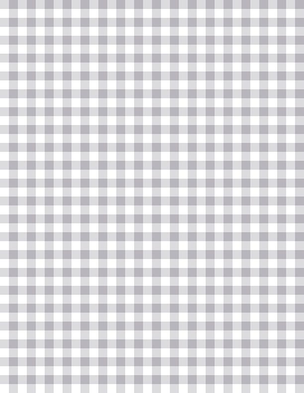 Gingham White/Gray