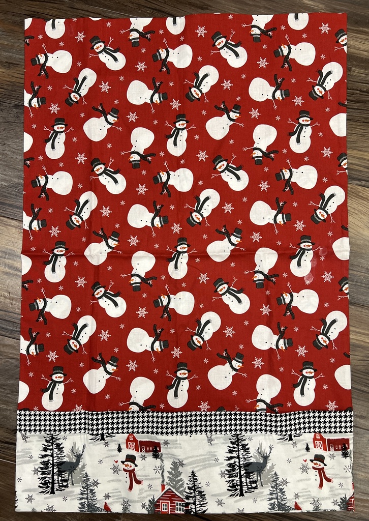 Snowman Pillowcase Kit, Includes pattern