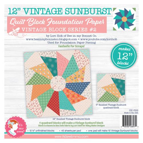 12" Vintage Sunburst Foundation Paper