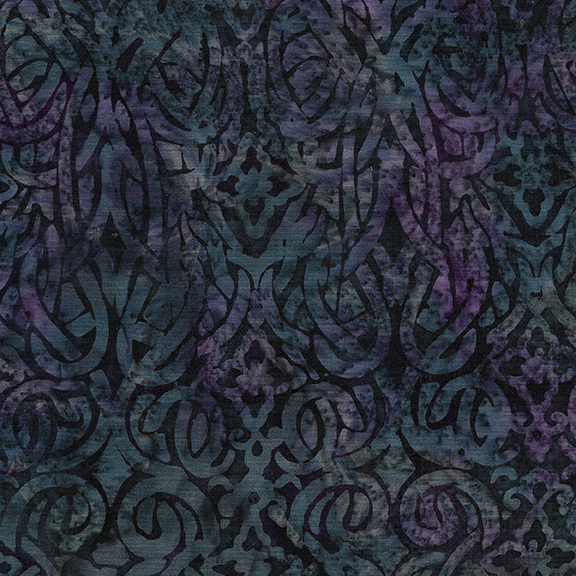 Purple Eggplant Ornate Scroll