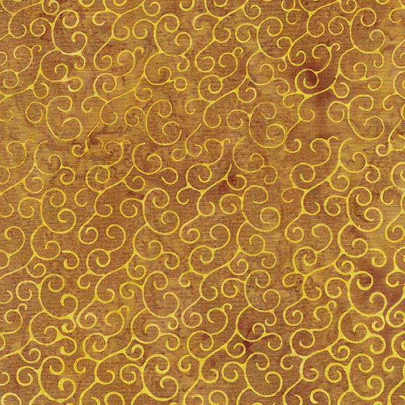 Gold Ochre Swirl