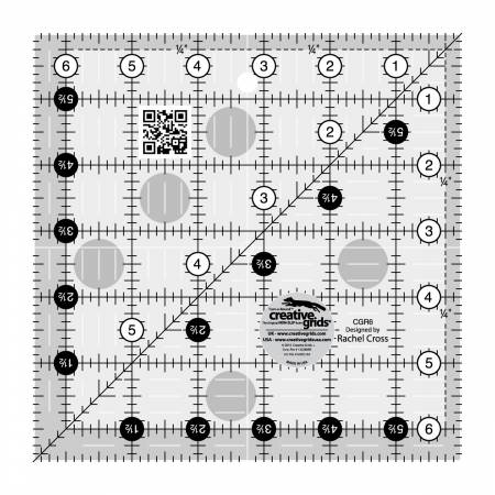 Quilt Ruler 6-1/2in Square
