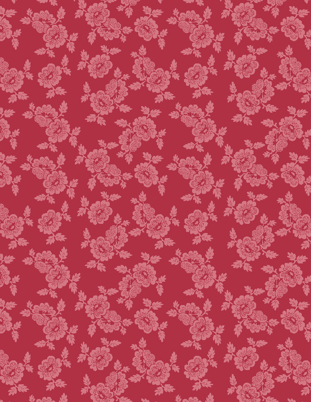 Dotted Floral Dark Pink