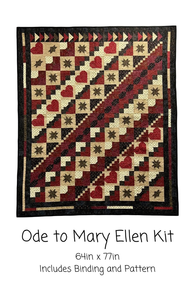 Ode to Mary Ellen Kit, 64" x 77", Includes pattern & binding