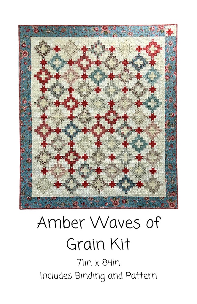 Amber Waves of Grain Kit, 59.25" x 71.75" Includes pattern/binding