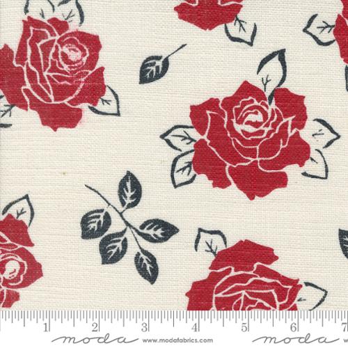 Slub Roses White