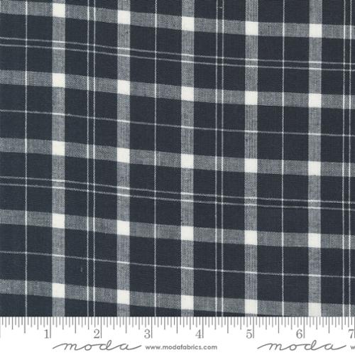 Woven Black White Plaid