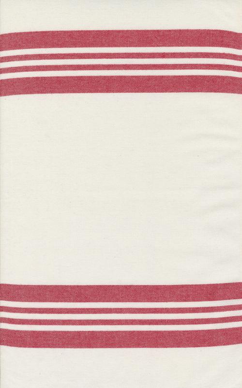 18" Panache Toweling White Red