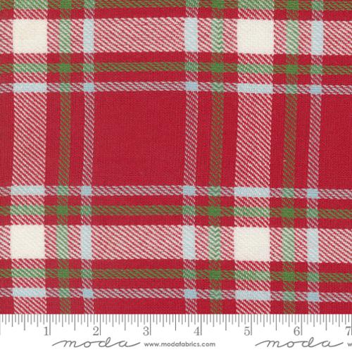 16" Christmas Toweling Red Plaid