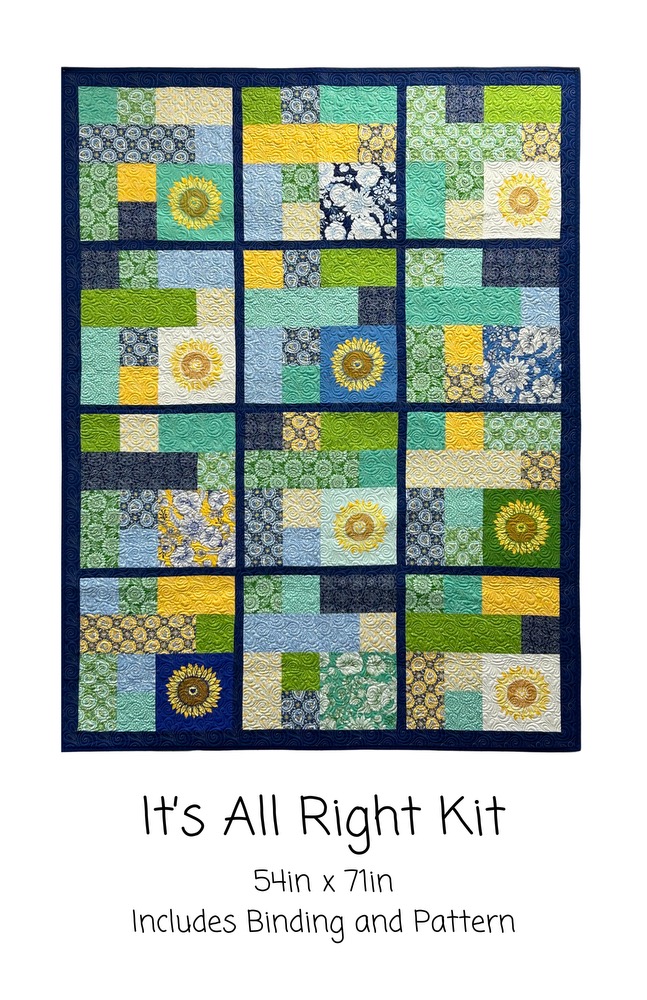 It's All Right Kit, 54" x 71" Includes pattern & binding