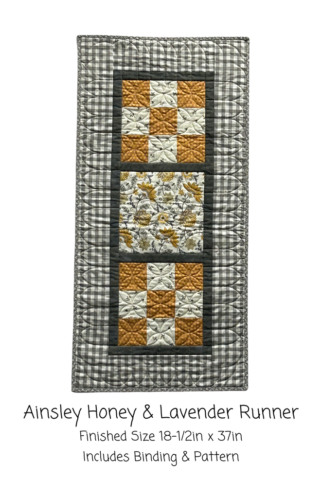 Bees Ainsley Kit, 18" x 38" Includes pattern