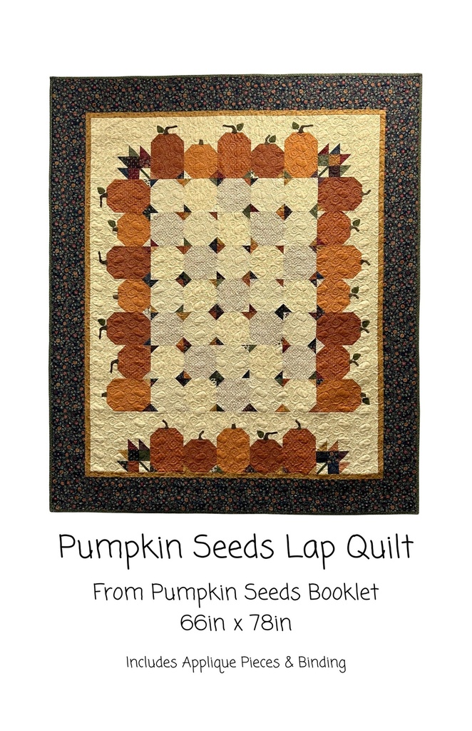 Pumpkin Seeds Lap Quilt Kit, 66" x 78" Includes binding