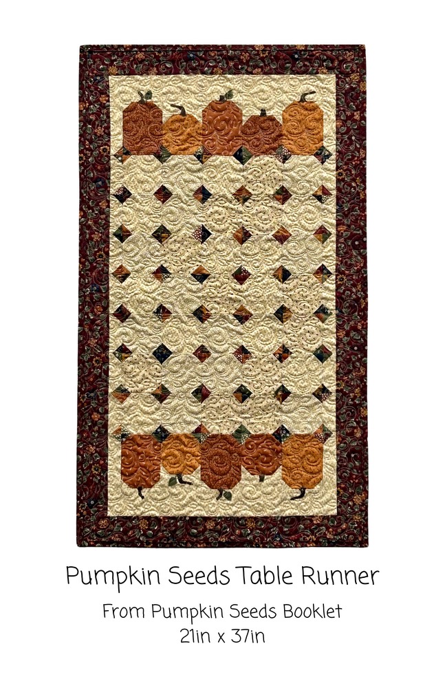 Pumpkin Seeds Table Runner Kit, 21" x 37" Includes binding