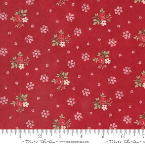 Crimson Floral Flurries