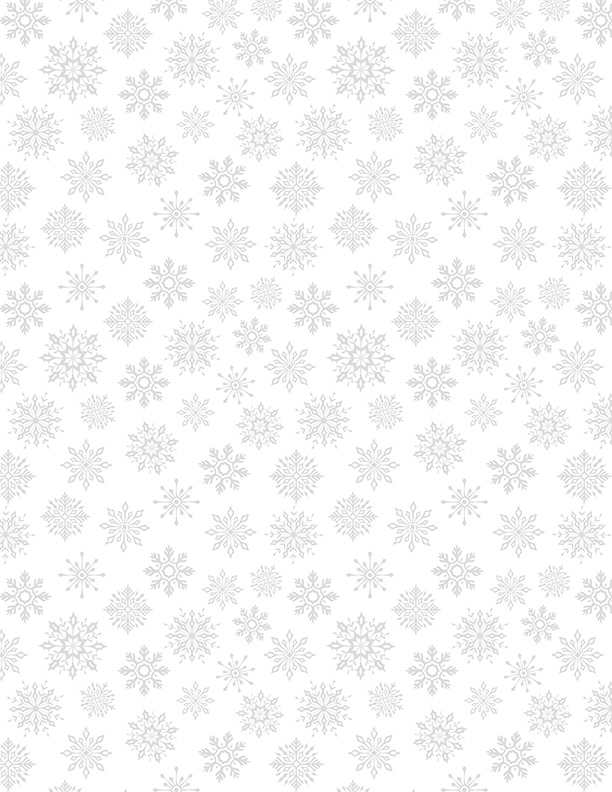 Small Snowflakes White On White