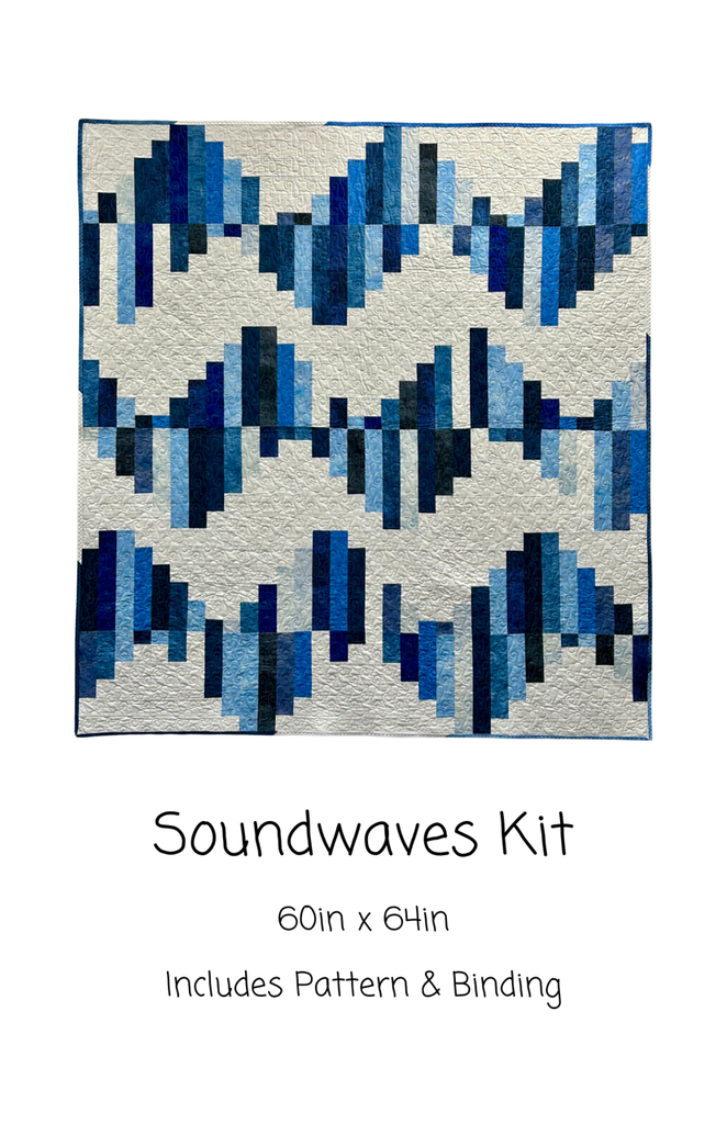 Soundwaves Kit, 64" x 69", Includes pattern & binding