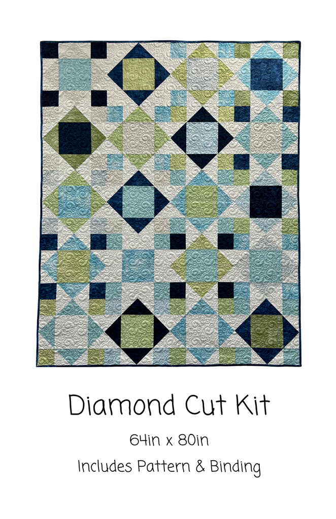 Diamond Cut Kit, 64" x 80" Includes pattern & binding