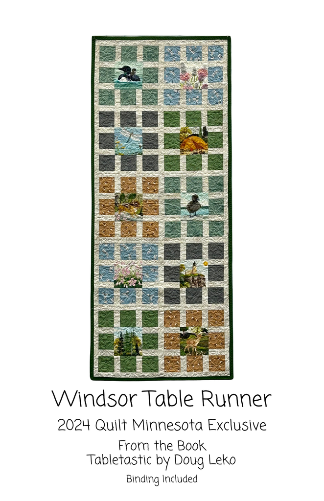 Windsor Tablerunner Kit, 17.25" x 42", Binding included, From Tabletastic p11