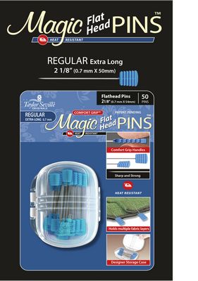 Magic Pins Flat Head Reg 50 pc