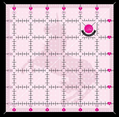 Tula Pink 6.5in x 6.5in Non Slip Unicorn Ruler