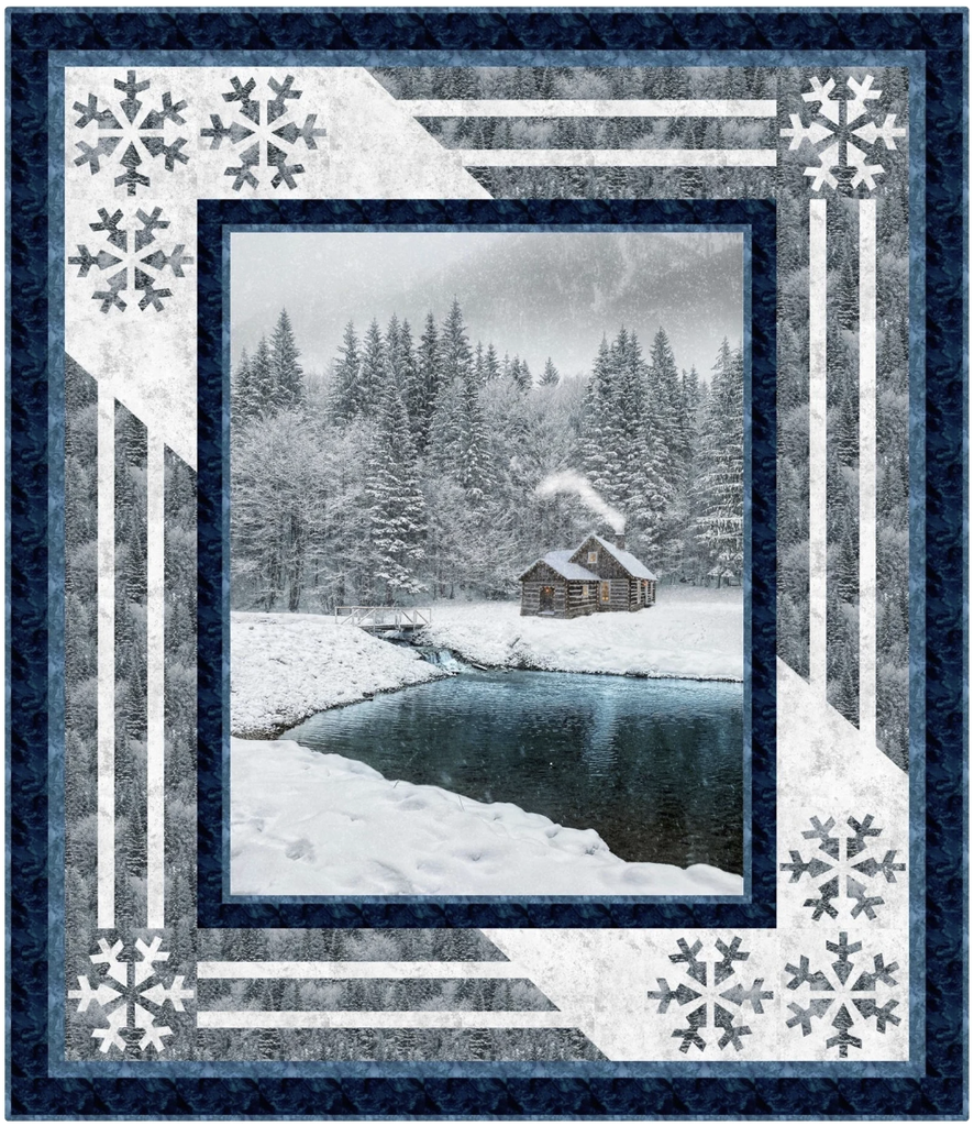 Winter Magic Kit, 58" x 67" Includes pattern & binding