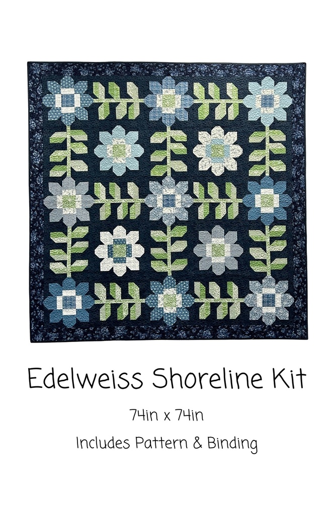 Edelweiss Kit, 74" x 74" Includes pattern & binding