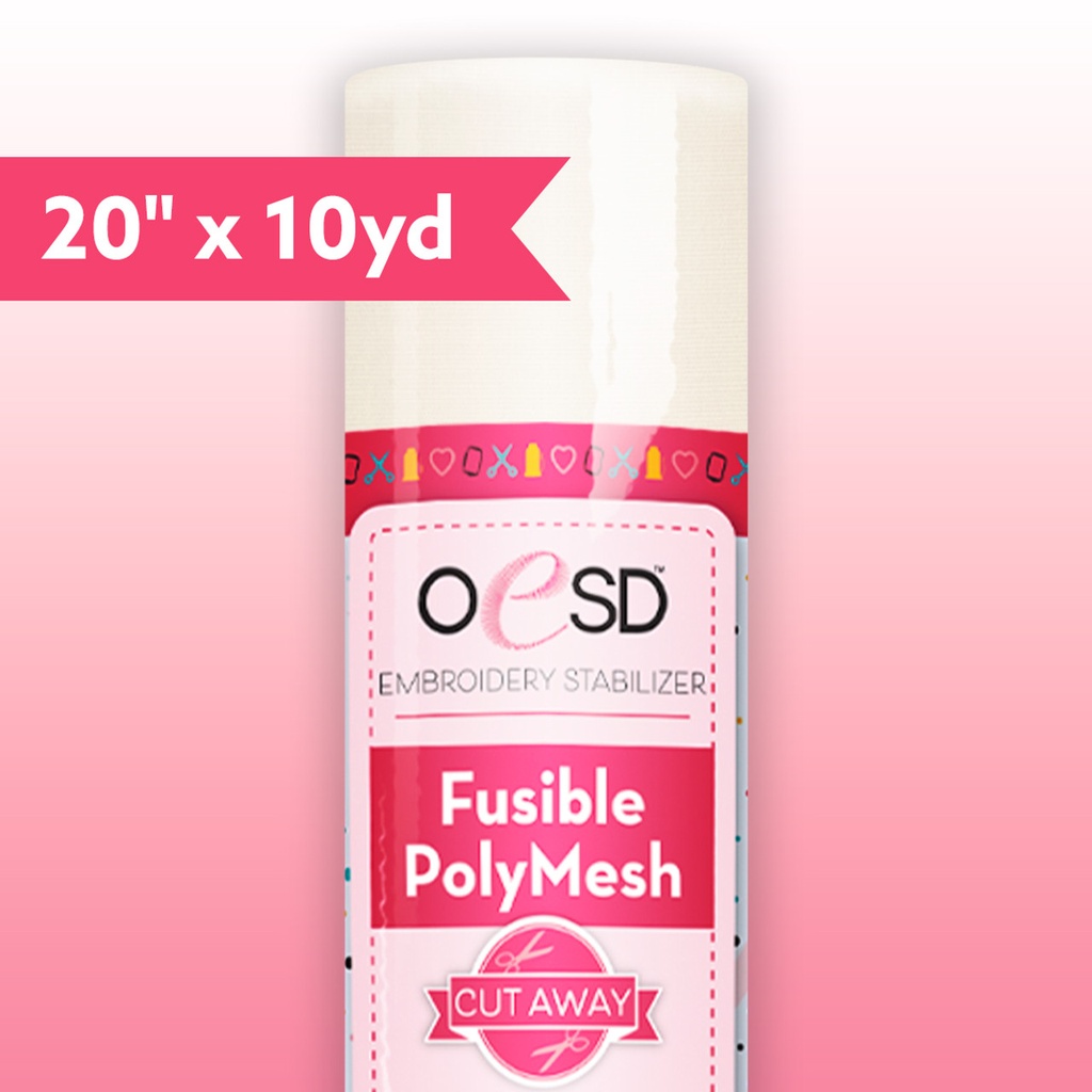 Fusible Polymesh CutAway 20" x 10 yards