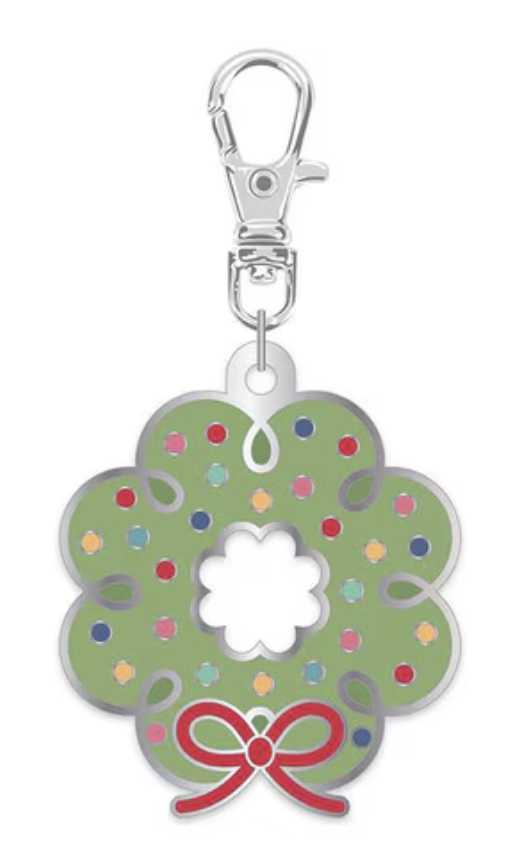 Enamel Happy Charm Wreath