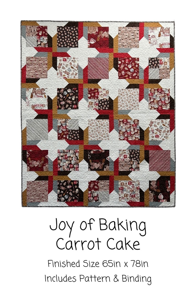 Carrot Cake Kit, 65" x 78" Includes pattern & binding