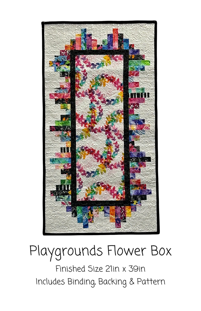 Flower Box Kit, 21" x 39", Includes pattern, backing & binding