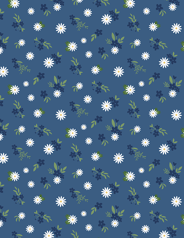 Floral Mix Dark Blue