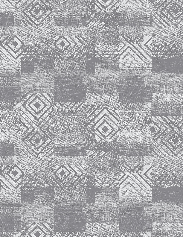 Diamond Patchwork Texture Cream/Gray