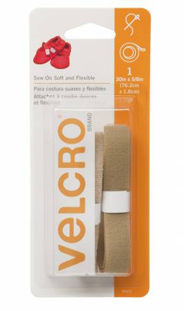 VELCRO® Brand Fastener Soft & Flex Sew-In Beige 5/8in x 30in